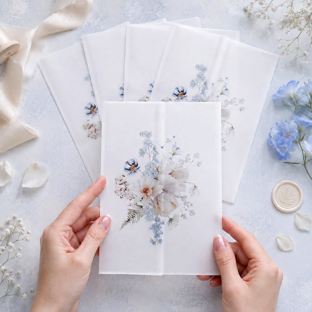 20/50pcs Vellum Wraps for Wedd - Jackets review and price