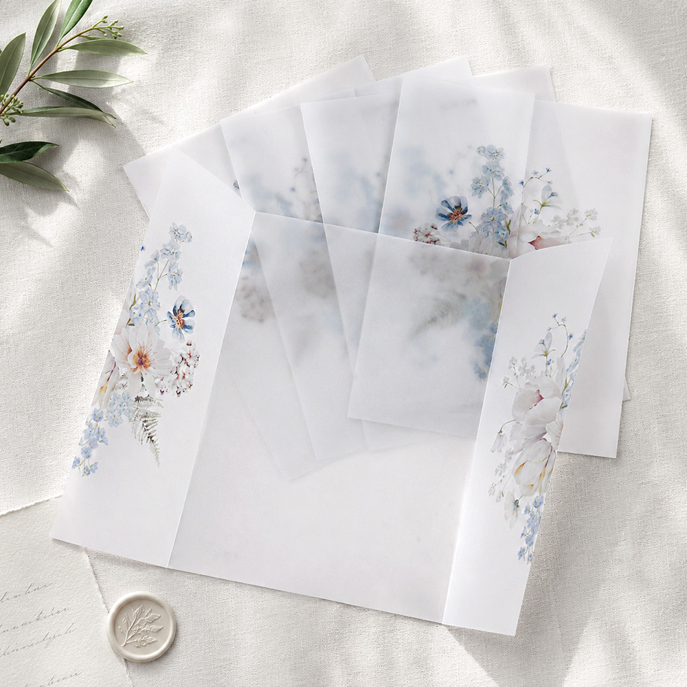 20/50pcs Vellum Wraps for Wedd - Jackets review and price