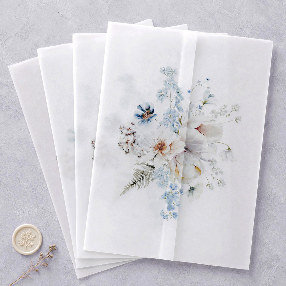 20/50pcs Vellum Wraps for Wedd - Jackets review and price