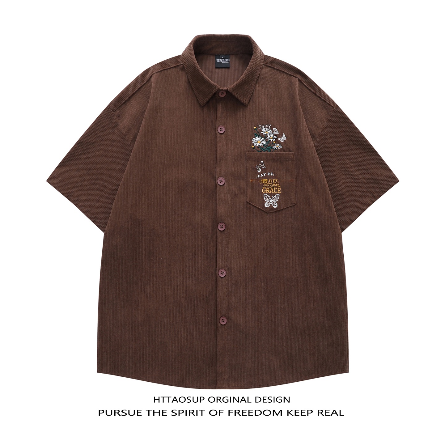 HTTAOSUP 2026 Men's Short Slee - Corduroy Button Up Shirt Men review and price