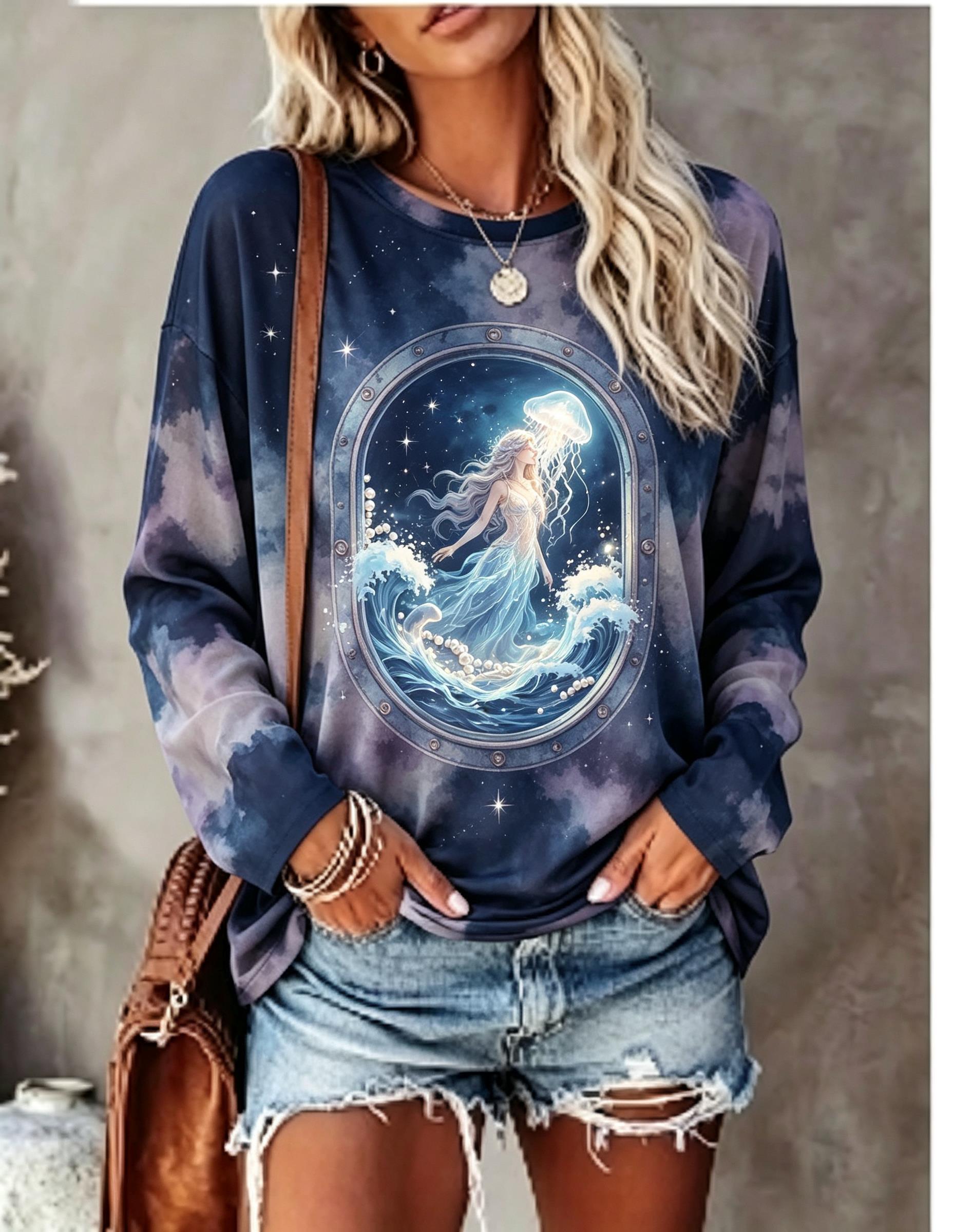 Women Long Sleeve T Shirt Merm - T-Shirts review and price
