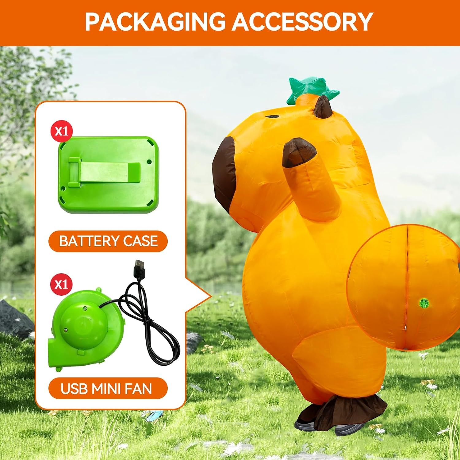 Capybara Inflatable Costume Ad - Suits review and price