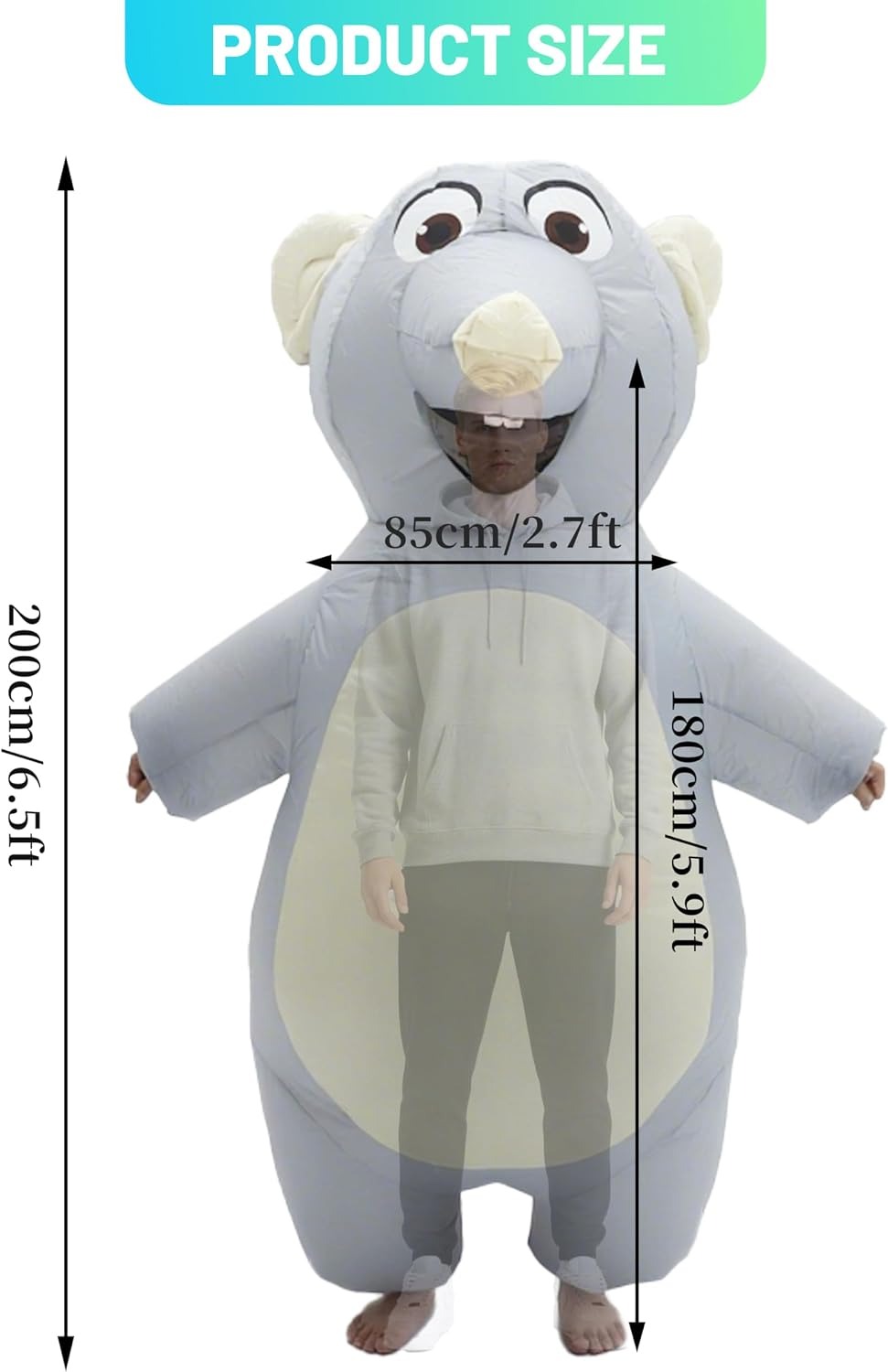 Inflatable Mouse Costume for A - Suits review and price